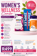 Women's Wellness Combo – Centrum Women, Zinplex and Vitamin C