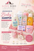Johnson's Baby Hamper - a beautiful collection of Johnson's baby essentials including bath wash, powder, oil, shampoo, soap and jelly