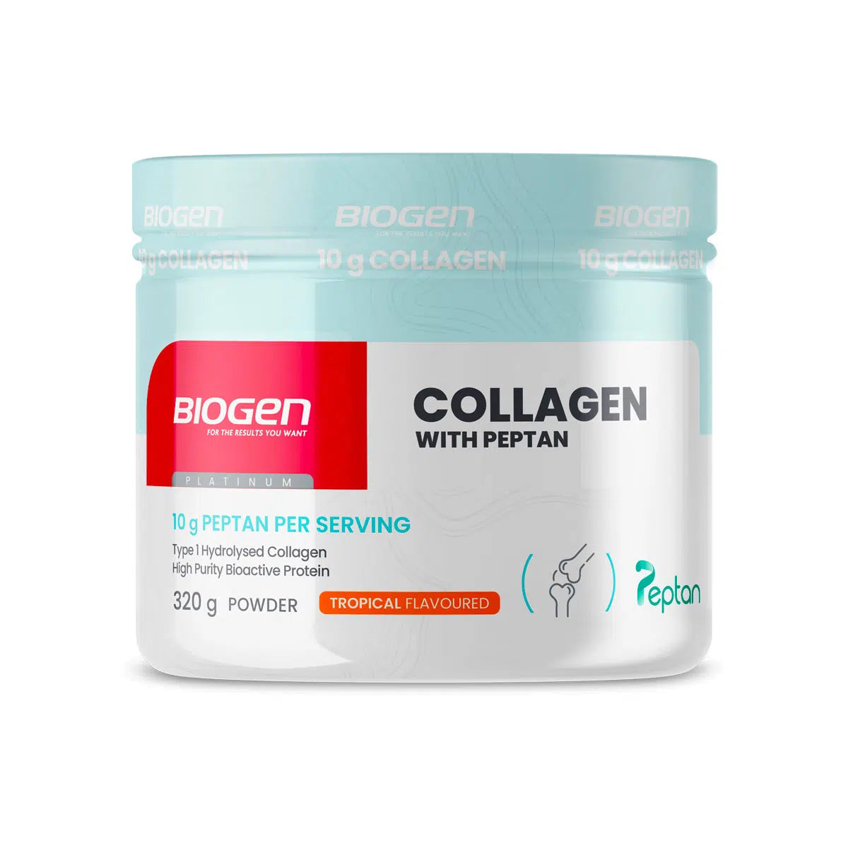 Biogen Collagen with Peptan 320g - Tropical
