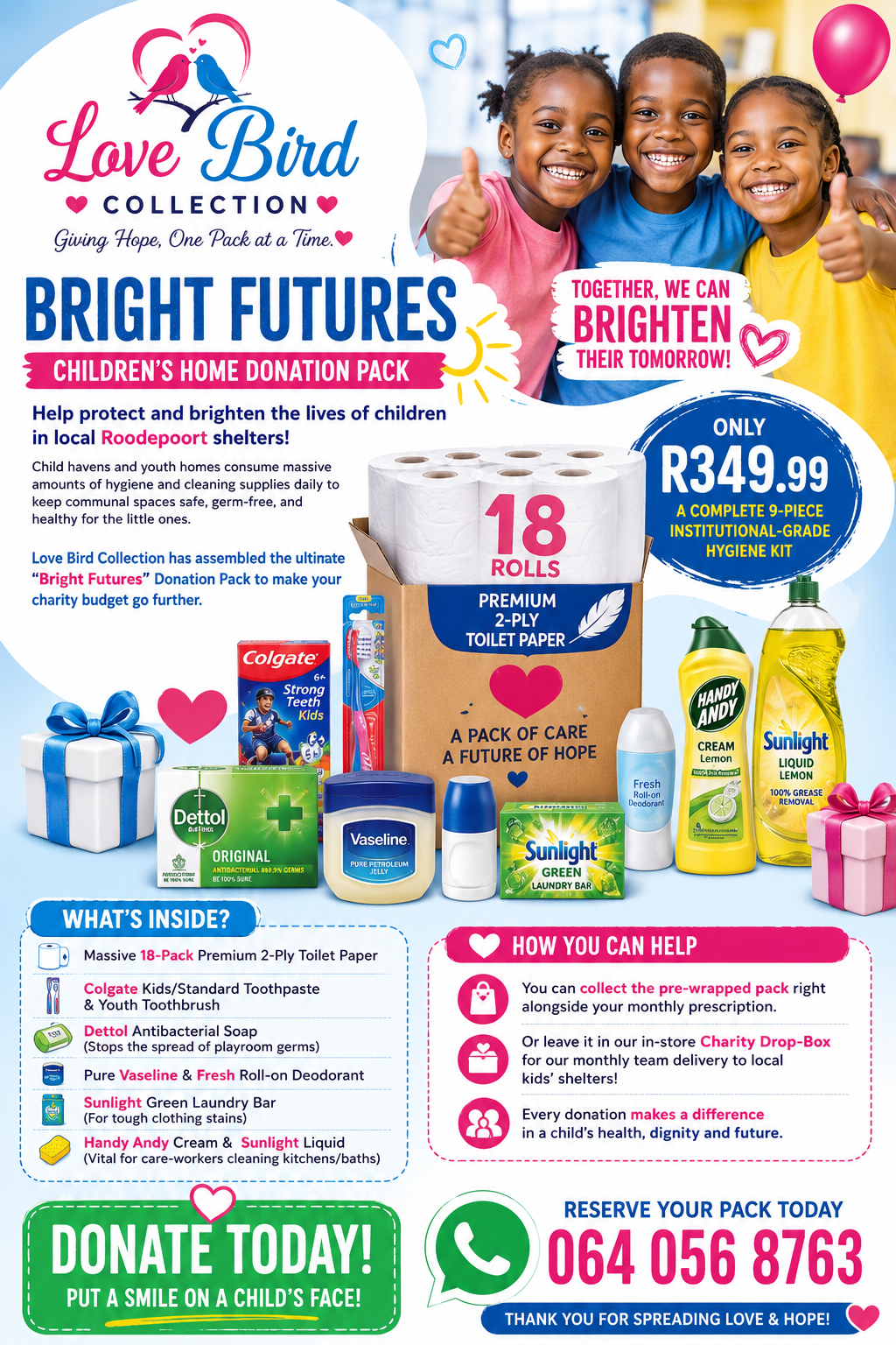 Bright Futures Children's Home Donation Pack