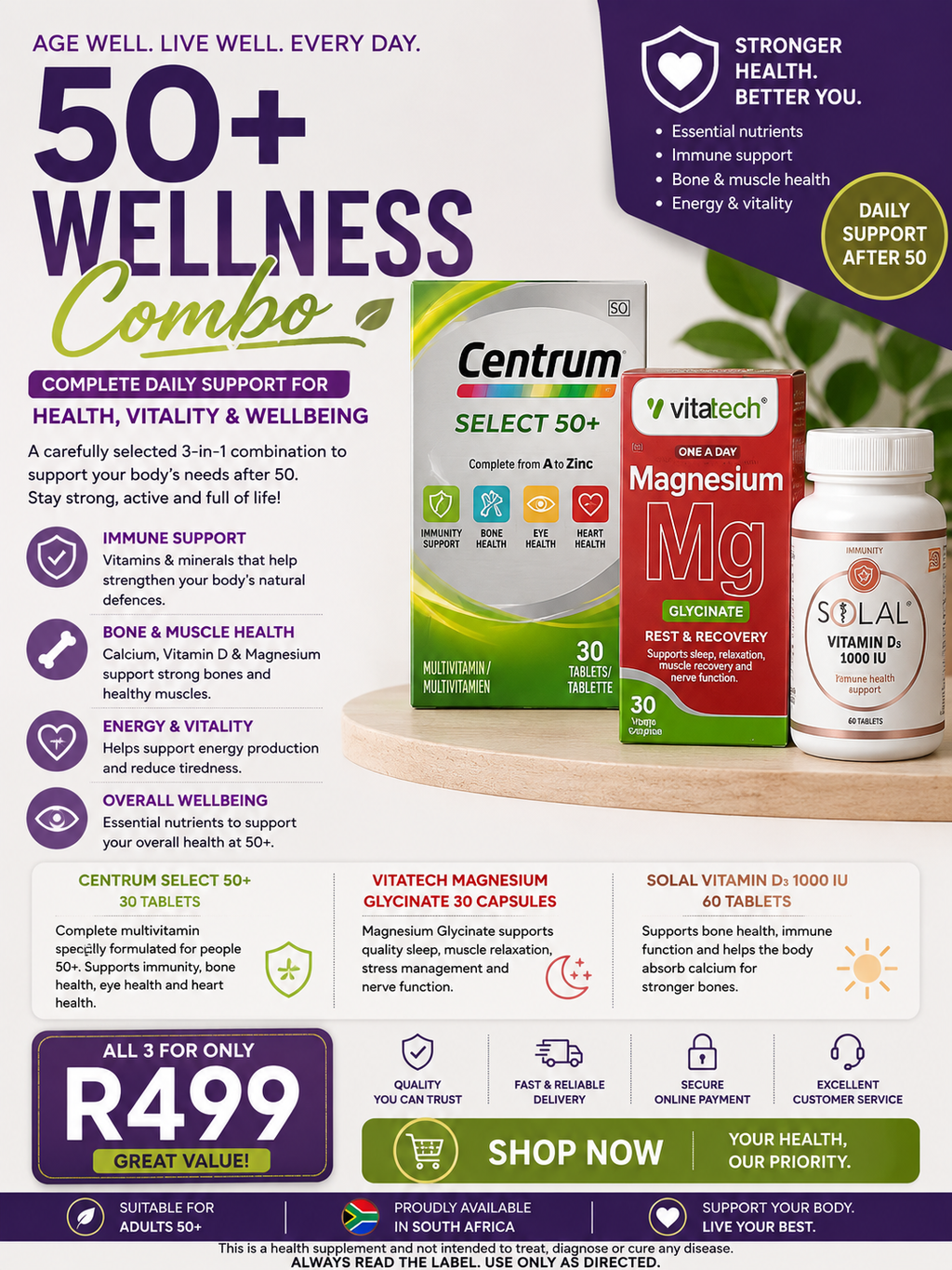 50+ Wellness Combo