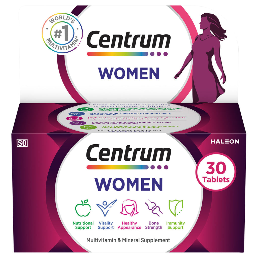 Women's Wellness Combo – Centrum Women, Zinplex and Vitamin C