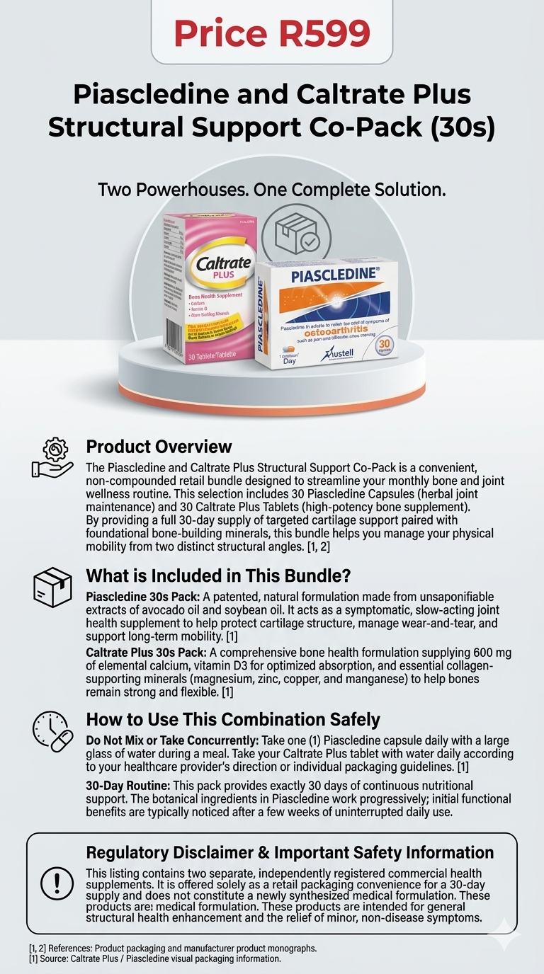 Piascledine and Caltrate Plus Structural Support Co-Pack (30s)
